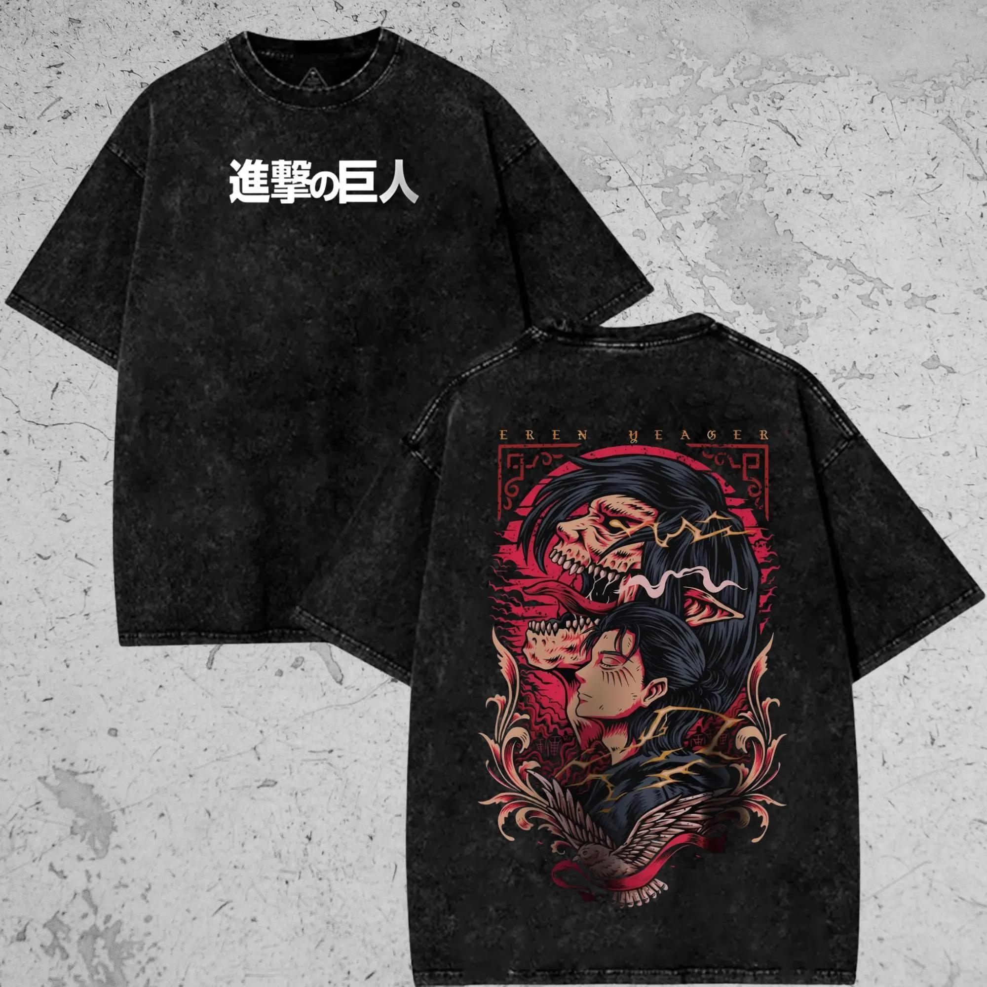 Attack on Titan Awakening Alan Yeger Male Unisex Pure Cotton Tshirt Comfortable Breathable HighQuality Ins M