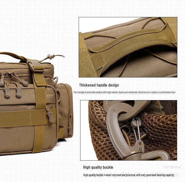 Luya Multifunctional Waterproof Fishing Rod Waist & Shoulder Bag