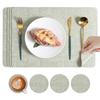 LeleJia Leather Placemat Set with Coasters
