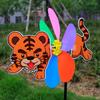 Plastic Cartoon Windmill Three Dimensional Cartoon Children Toys  Home Garden Decoration