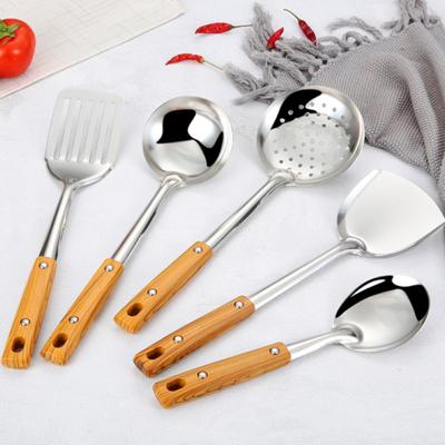Pala da Wok per Cibo Acciaio Inossidabile Antiruggine Mestolo per Zuppa Spatola da Wok