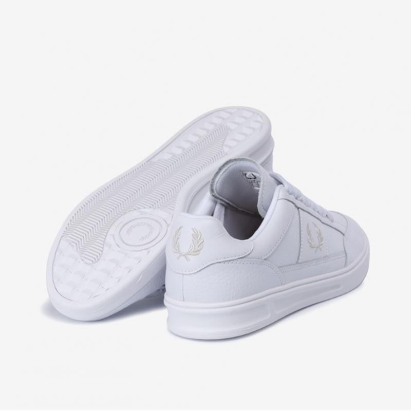 Fred Perry Men Textured Leather Sneakers B440 Sfpm2417329 T33