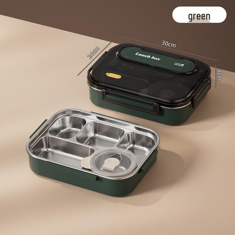 ZISIZ 316 Stainless Steel Compartmented Thermal Lunch Box