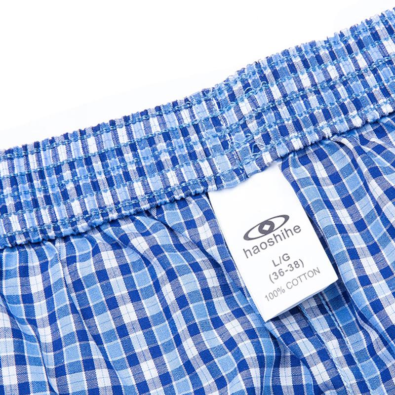 Men's Pure Cotton Boxer Briefs - 4 Pack (US Size)