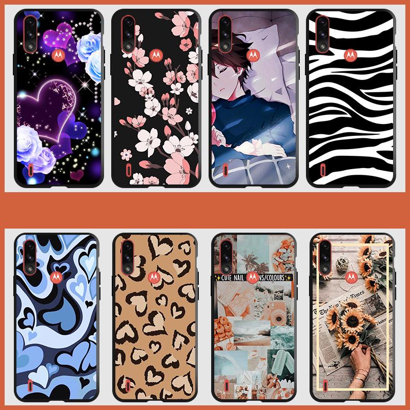 Per Moto E7i Power Custodia TPU Morbida Moda Paraurti in silicone Capa per Motorola Moto E7 Power Plus + Custodie per telefoni E7Power E 7i 7 Cover