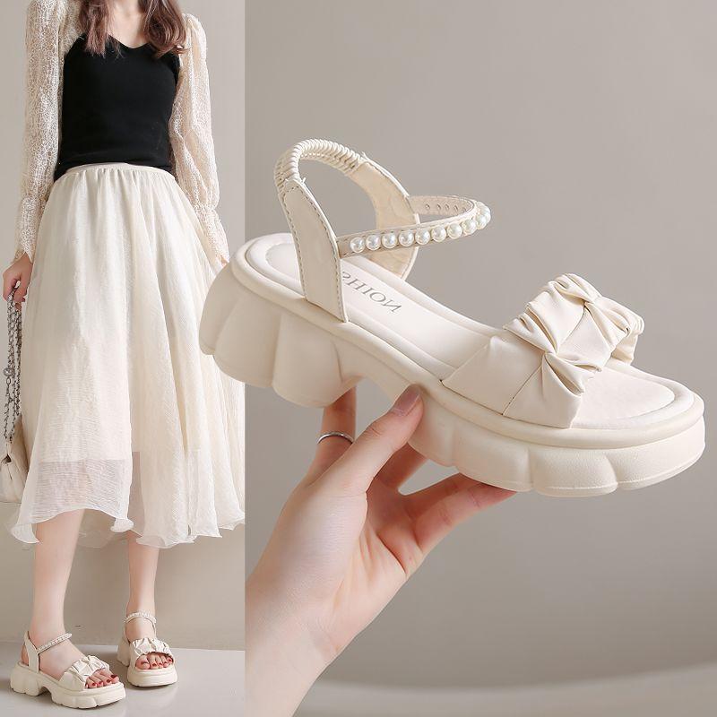 Elegant Platform Sandals for Women, New Summer Style, Soft Sole, Height-increasing Sandals