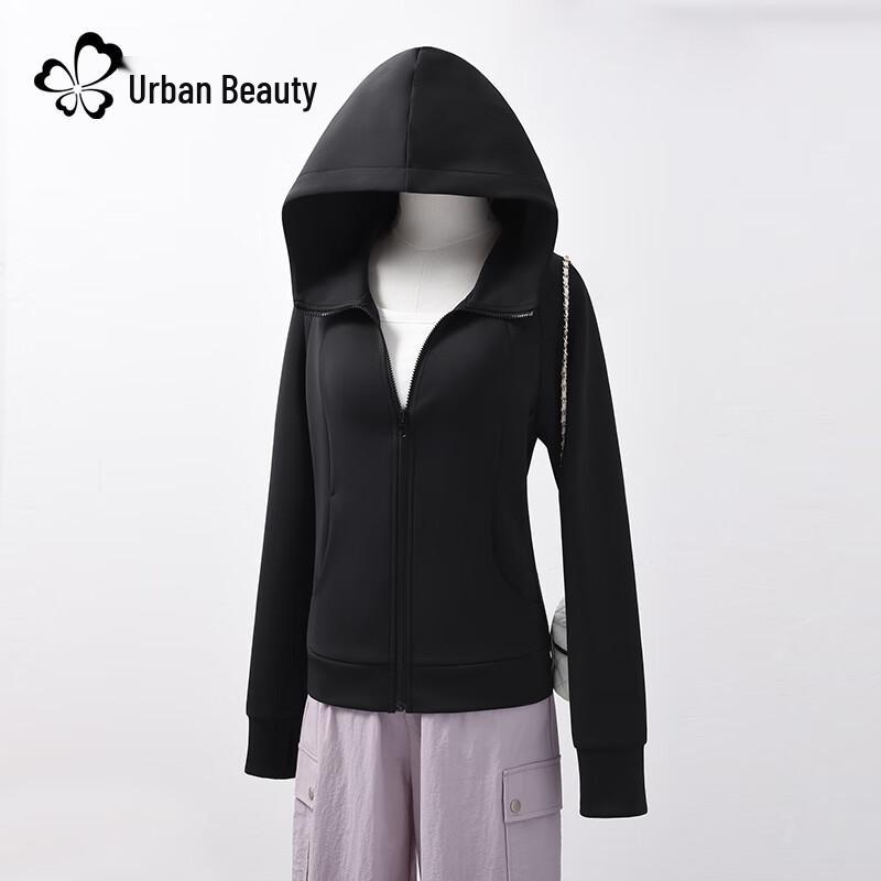 Women's Casual Hooded Full-Zip Sweatshirt Jacket