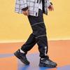 Li Ning Badfive Sports Basketball Series Jianghu Hero Patchwork Cuffed Loose Sports Pants Men Pants Black AKXQ561-1