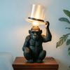 Affenlampe Zylinderaffe Harzstatue Lustige Tischlampe Figur für Zuhause Büro Bar Nachttisch Wohnzimmer Schlafzimmer Couchtisch