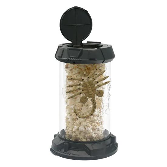 Facehugger Popcorn Bucket LED Alien Octopus Tentacles Stasis Chamber Tank Gotycka dekoracja pulpitu Wystrój domu