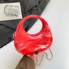 Alec Bag Women's Chain Dinner Bag High-end Dumpling Bag Personalized Fashion Glossy Handbag