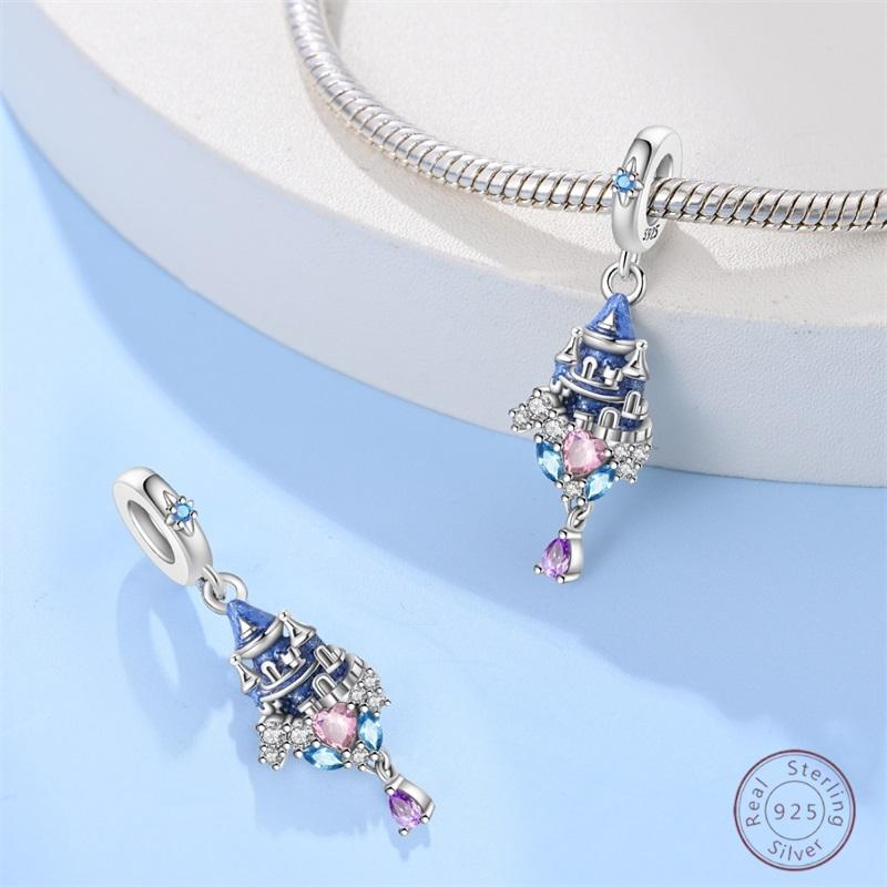 Genuine Copper Castle Shining Zircon Bead Elements 3Mm Handcraft Project Holiday Exquisite Jewelry Creation Present Choice Crafting Work