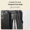 Front Opening Travel Suitcase with USB and Cup Holder