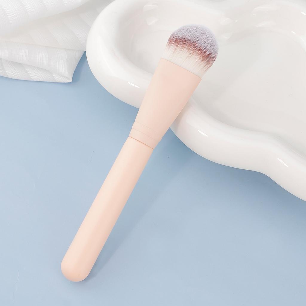 New single tongue foundation brush widened flat head non-marking liquid foundation brush does not eat powder makeup brush mask brush