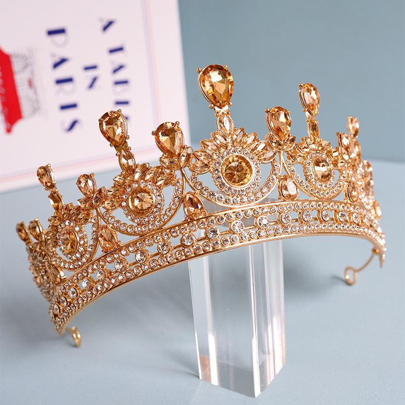 European American and Korean Style Bridal Hair Accessories Princess Crowns Wedding Headwear Zircon Crowns