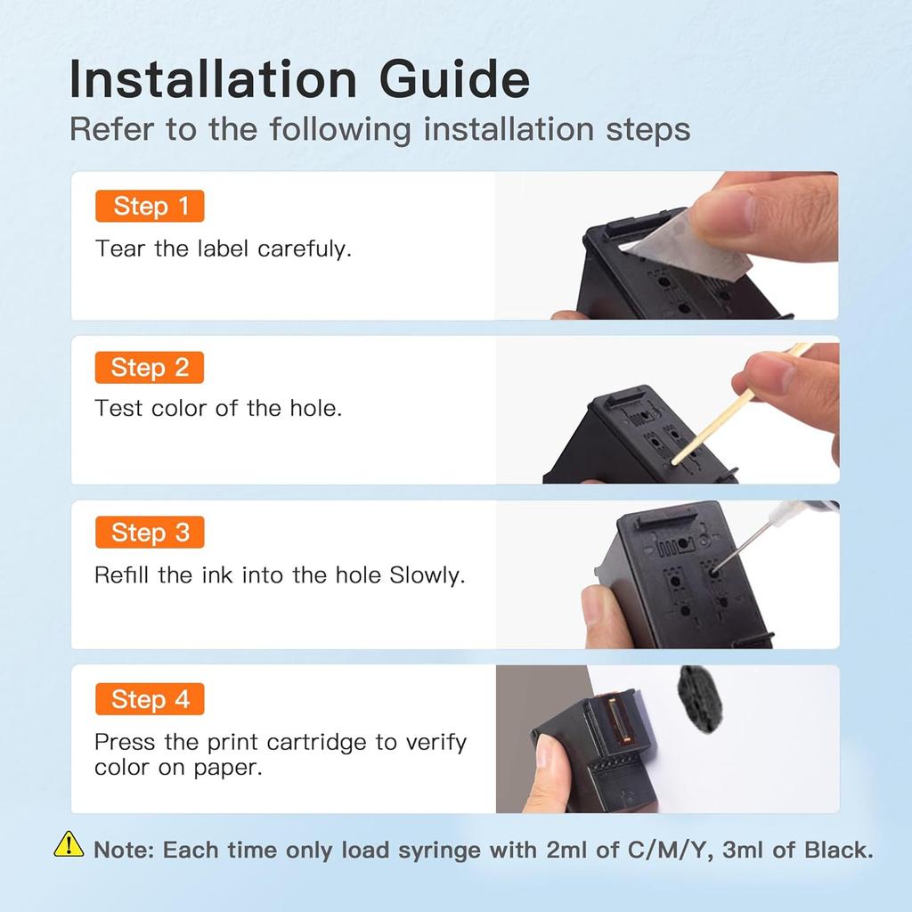 E-Z Ink Compatible Ink Bottle Replacement for Epson 664 Ink Refill Bottles 774 T774 High Yield To Use with ET-2650, ET-16500, ET-4500, ET-2550,