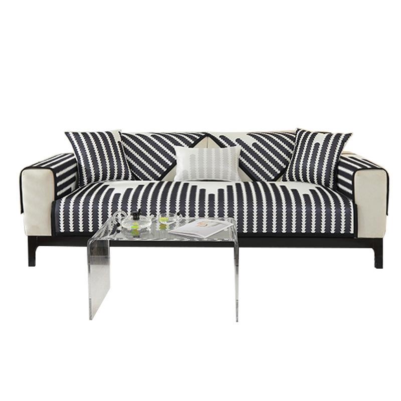 Sofa Kissen Vier Jahreszeiten Universal Modern Schlicht Eis Seide Sommer Sofa Überwurf Rutschfestes Kissen Rückenlehne Handtuch