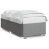 Bed Frame Without Mattress Light Grey 90x200 Cm Fabric