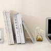 Slim Book Shelf Holder Decorative Book Stoppers Sorter File Organizer for Girls