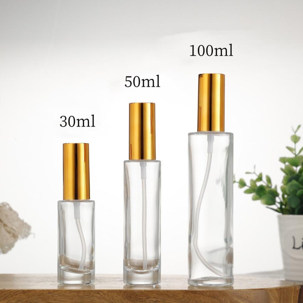 30/50/100ml Přenosná skleněná rozprašovací láhev Parfém Kosmetika Nádoba na alkohol Cestovní Ultra jemný rozprašovač Dávkovač dezinfekce