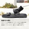 Stretch Satin Lightweight Platform Sandals for S [Sest] Women, (22.5 cm), Black, dts4109-BLK-S