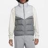 Nike Storm-FIT Windrunner Color Block Logo Stand Collar Zip Vest Men Vests Gray FB8193-077
