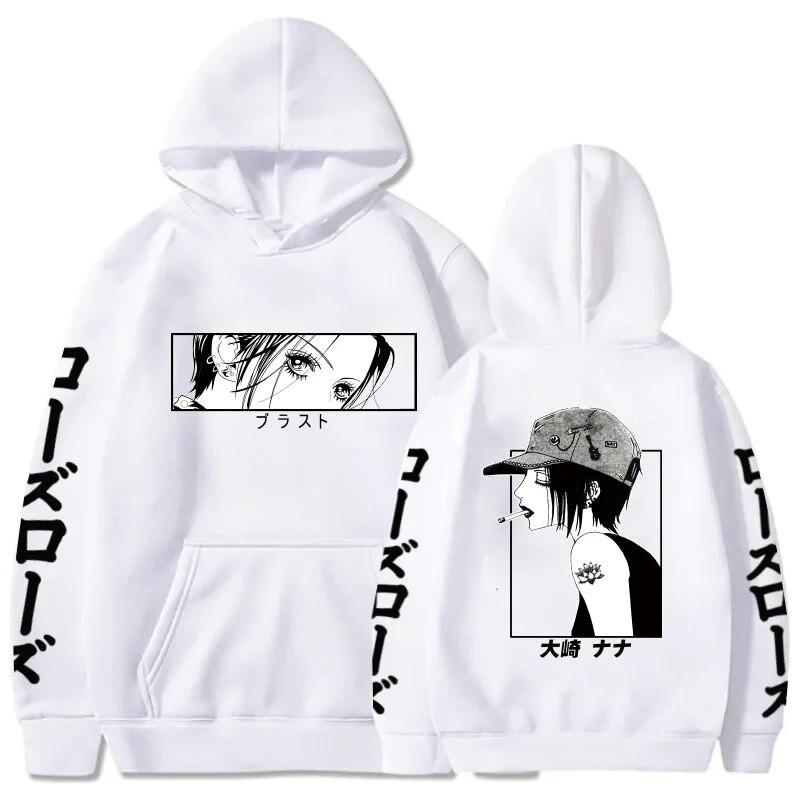 New Japanese Anime Hoodies Nana Osaki Graphic Printed Unisex Women Hoodie Streetwear Sweatshirts Harajuku Pullovers Unisex Clothing