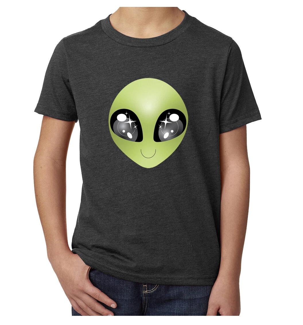 Cute Alien Kid s Tees, Nice Graphic Tees, Funny Kid s Shirts! XL