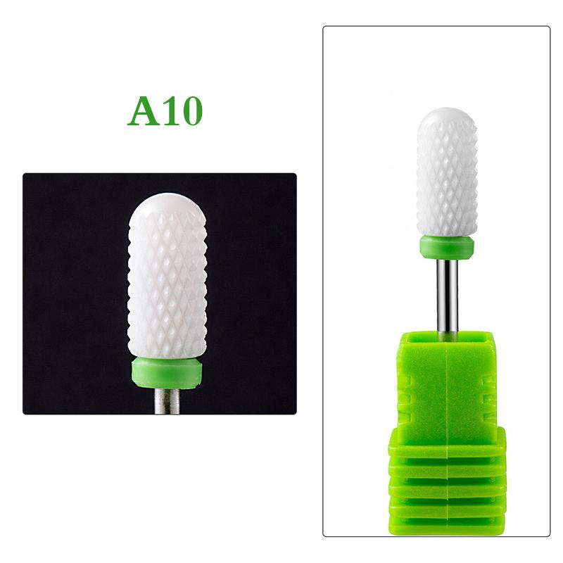 1ks keramických wolframových vrtáků na nehty Pilník pro elektrický stroj na manikúru