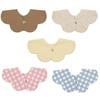 Konny Babyhaklappset Babyhaklapp Rullhaklapp Absorberande och Snabbtorkande Enkel Flicka Pojke Babykoordination Babyduschpresent Snygg Present 5 Rosa Blå