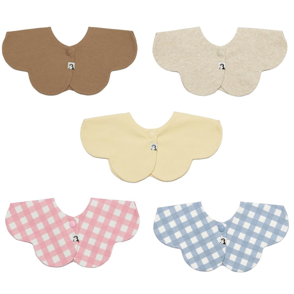 Konny Babyhaklappset Babyhaklapp Rullhaklapp Absorberande och Snabbtorkande Enkel Flicka Pojke Babykoordination Babyduschpresent Snygg Present 5 Rosa Blå