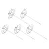 5PCS Receipt Holder Wear Resistant Anti Corrosion Recyclable Check Spindle for Office KitchenSilver