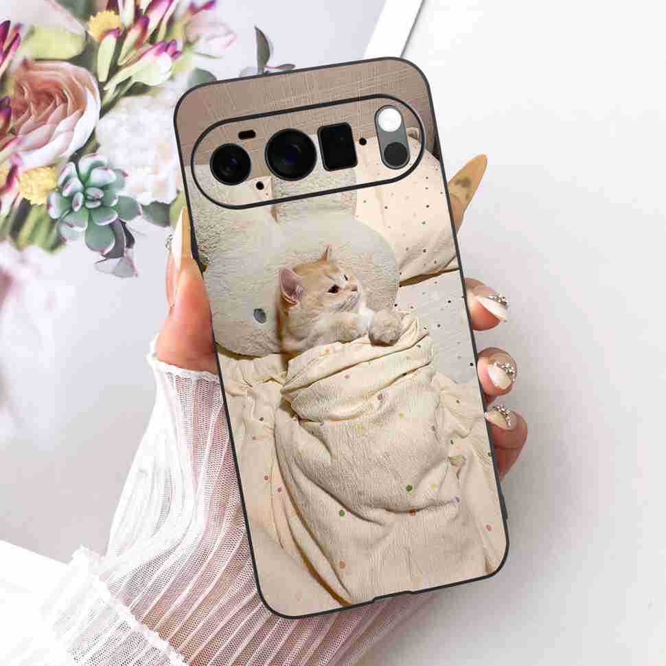 For Google Pixel 10 Pro 5G Case Fashion Painting Silicone TPU Black Soft Cover For Google Pixel 10Pro GEHN3 Phone Cases Bumper