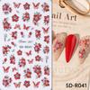 Nail Art Stickers Romantic Valentine's Day Mini Colorful Heart Embossed Three-dimensional Adhesive Nail Stickers
