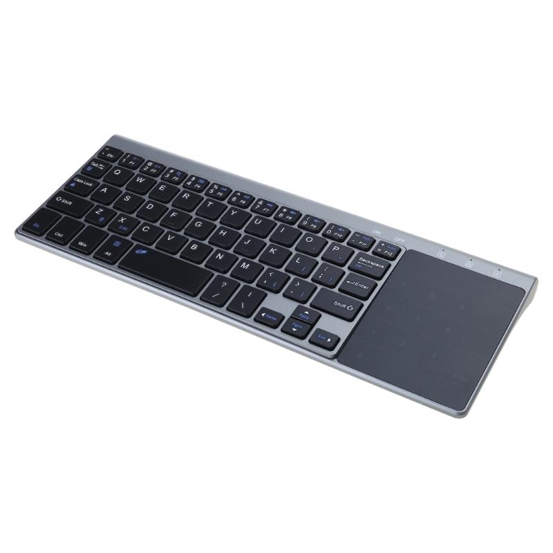 

2.4G Bluetooth-compatible Keyboard with Touchpad Wireless Keyboard Portable Computer Keyboard Trackpad for PC/Laptop 1