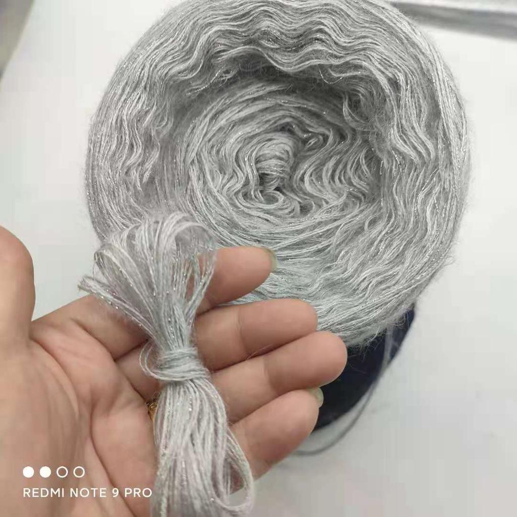 Ultra Soft Cashmere Silk Mohair Hand Knitting Yarn Material Kit Premium Spun Yarn Hand Mixed Twist True Silk  Hair