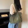 Corduroy Solid Color Zipper Casual Tote 2026 Autumn/winter New Versatile Bags Daily Leisure Commuting Simple Women's Handbags