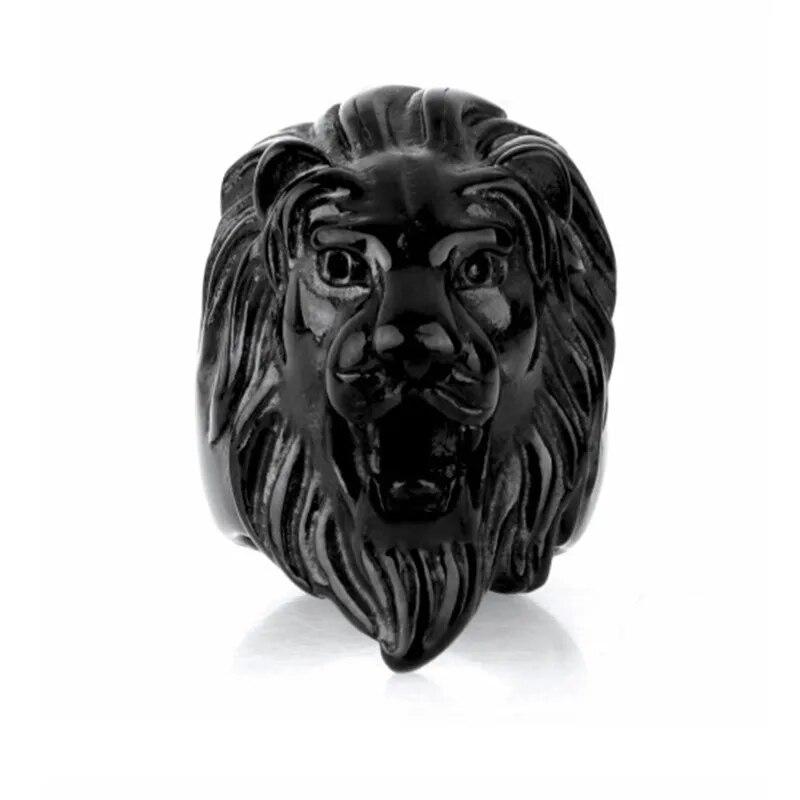 FDLK New Retro Style Cross Crown Lion Animal Ring Men's Domineering Gothic Punk Hip Hop Rock Accessories Gift Wholesale