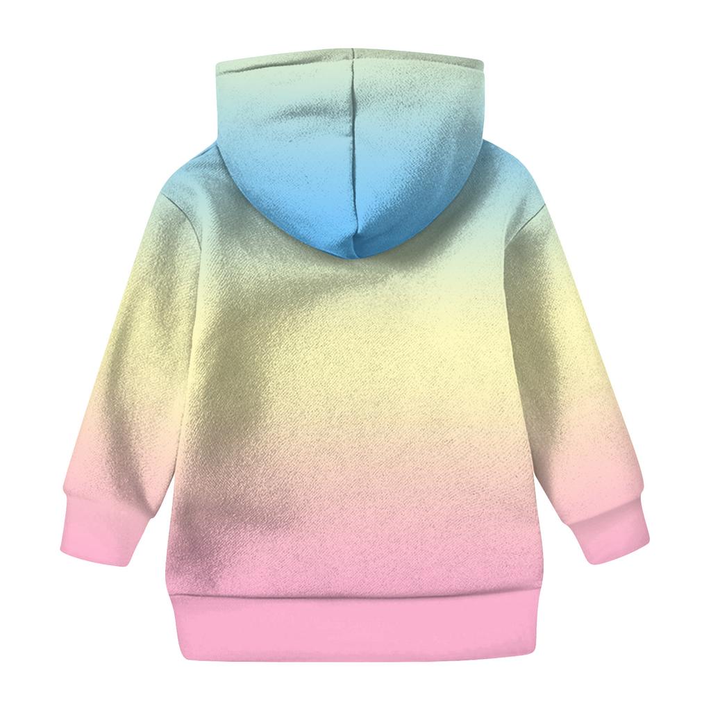 Girls' Hooded Tie-Dye Sweatshirt - Pullover Print Top