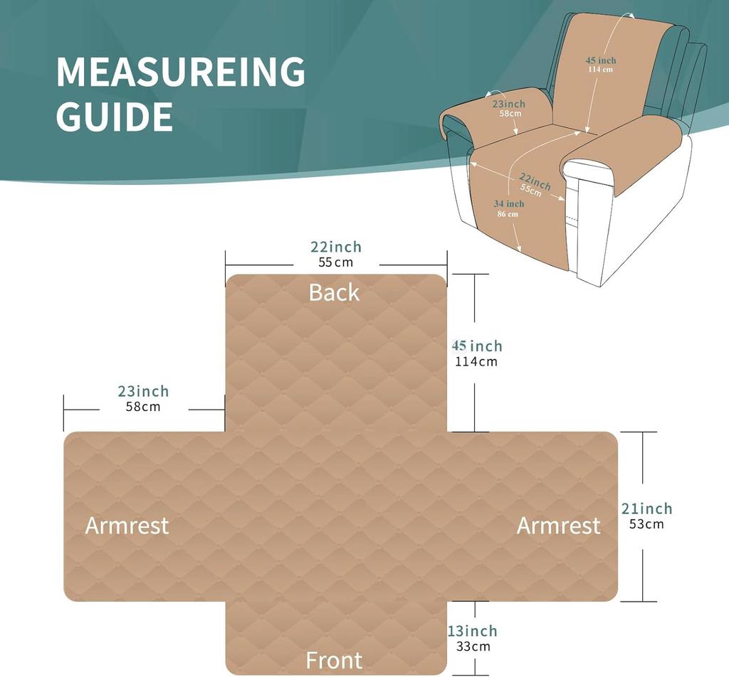 Waterproof Sofa Cover Single Seat Recliner Sofa Cushion for Pets Anti Dirty Modern Sofa Protection Couch Cover Armchair Cushion