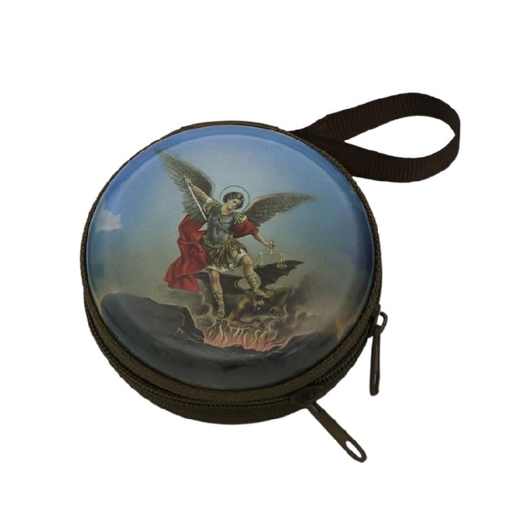 

Catholic Rosary Pouch Religious Jewelry Storage Box Rosary Prayer Bag with Zippers Closures Coin Purses for Earrings