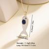 Nidin Hot Sale White Enamel Fish Pendant Necklace For Women Ocean Animal Charm Clavicle Chain Boho Summer Beach Jewelry Gifts