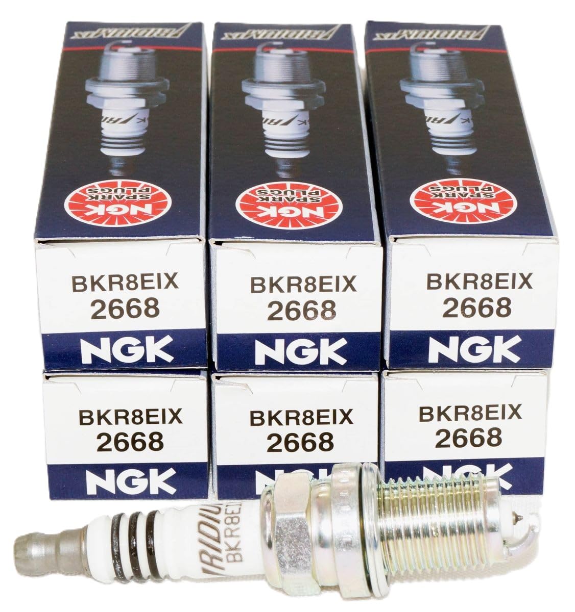 NGK Iridium IX Spark Plug BKR8EIX # 2668 6 pieces