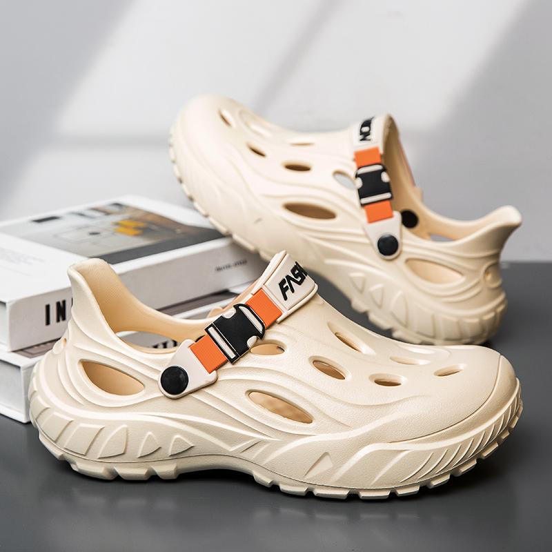 Men's Outdoor Sandals Sport Slippers Beach Slides Breathable Clogs Men Casual Garden Shoes Non-slip Hiking Men Outdoor Sandals