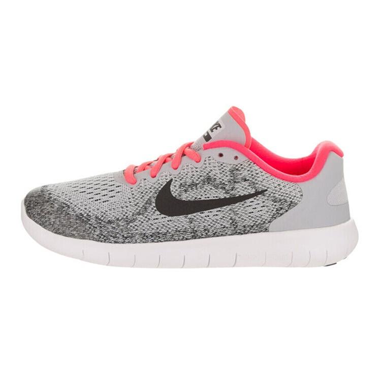 (GS) Nike Free RN 2017 Wolf Grey Pink Kids 904258-001 EU 37.5