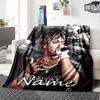 Customiz Name Personality Juice WRLD Blanket Soft &Warm Sofa Office Bed Travel Lunch Break Blanket, Gift Suitable All Seasons