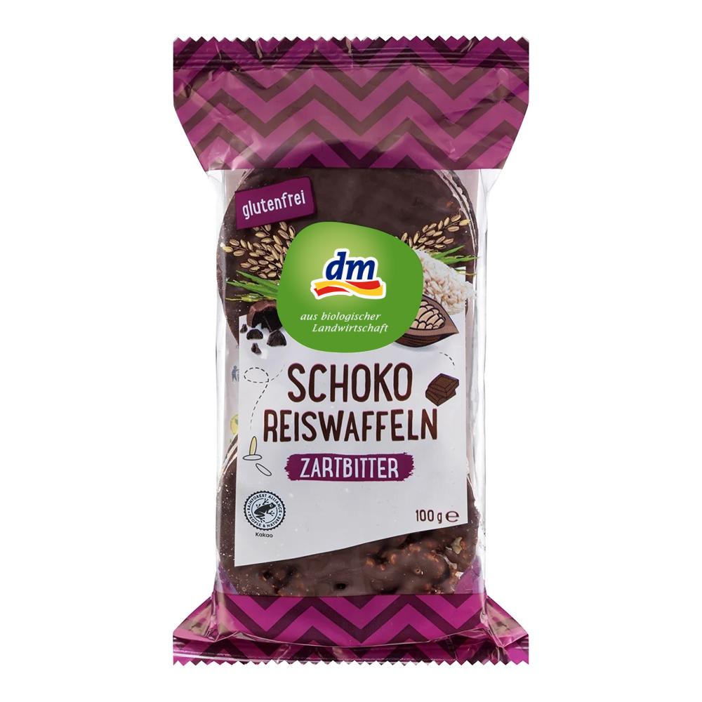 German Dm Dark Chocolate Rice Waffles Gluten-Free 100G