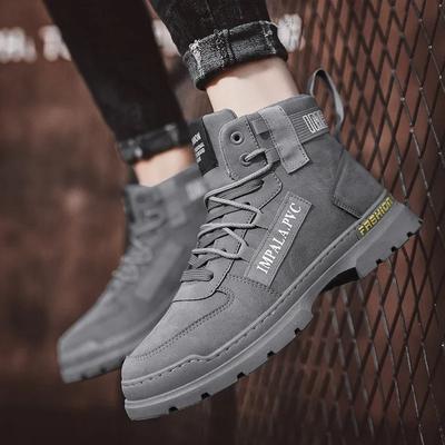 Fashion 2025 Winter Mens Shoes New In Casual Male Boots PlatformAnkle High Top Outdoor Walking Loafers Leather  Sneakers