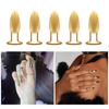 Trendy Nail Adornment Rings Set 5 Pieces Safe Sturdy Alloy Materials Jewelry Accessory for Sensitive Skin Outfits