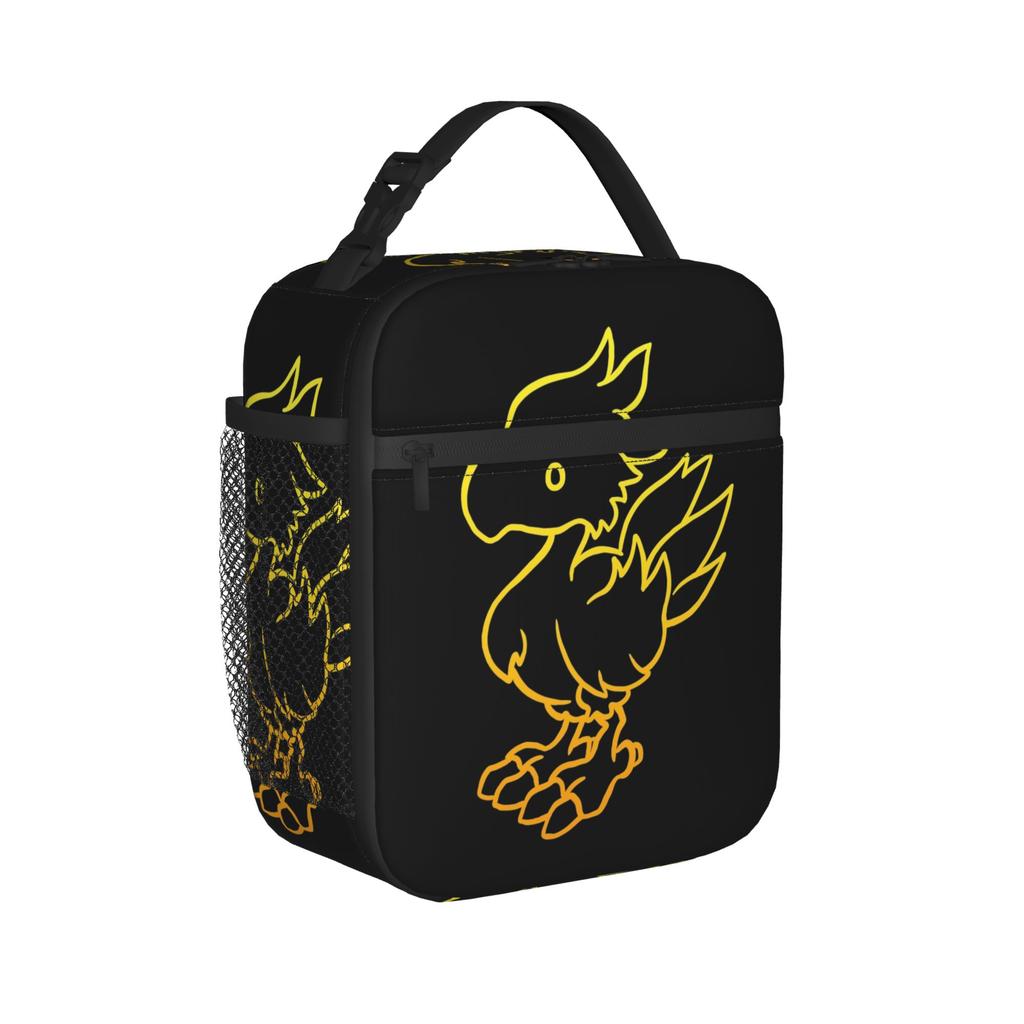 Chocobo Farm Finals Fantasys Thermal Insulated Lunch Bags for Work Portable Food Container Bags Cooler Thermal Lunch Boxes